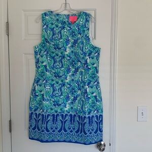 Lilly Pulitzer Mila Stretch Shift Dress, size 16 NWT